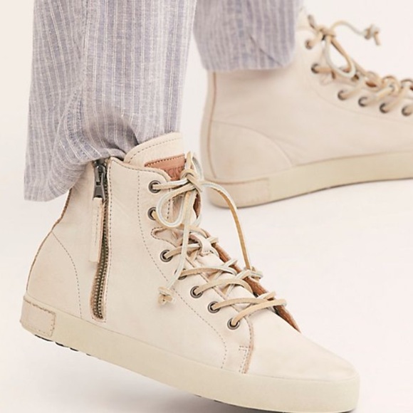 Free People Shoes - FREE PEOPLE BLACKSTONE HIGH TOP SNEAKERS 37 JL-18
